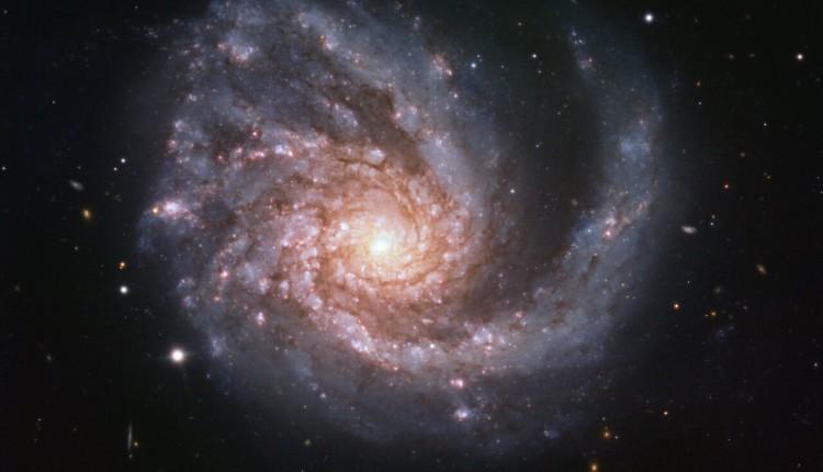 Astronomische Aufnahme einer Spiralgalaxie 